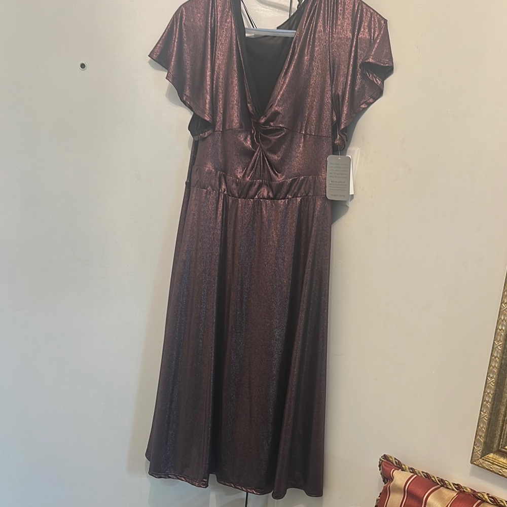 Elegant Metallic Dress